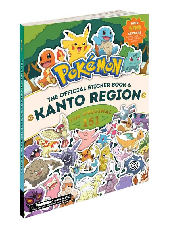 Pokémon The Official Sticker Book of the Kanto Region by Pikachu Press