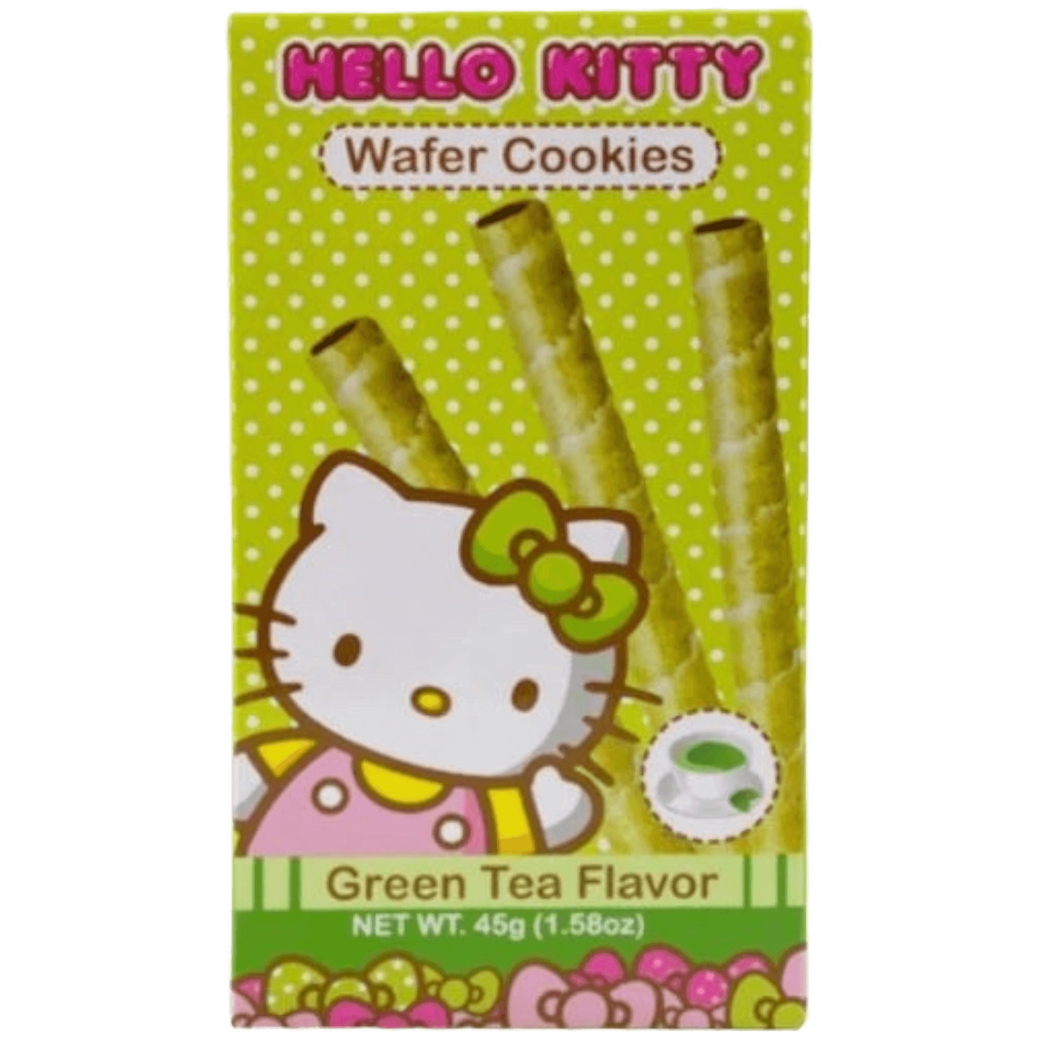 Hello Kitty Green Tea Wafer Cookies